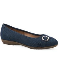 White Mountain - Wide Width Calming Ballet Flat - Lyst