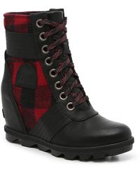 sorel pdx wedge plaid