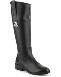 lauren ralph lauren madisen wide calf riding boots