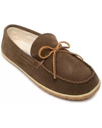 Minnetonka - Wide Width Tomm Moccasin Slipper - Lyst