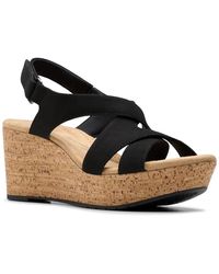 Clarks - Rose Wedge Sandal - Lyst