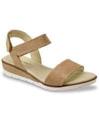 David Tate - Samba Wedge Sandal - Lyst