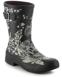 chooka floral rain boots