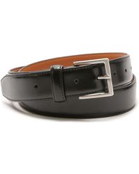 Vince Camuto - Edge Stitched Leather Belt - Lyst