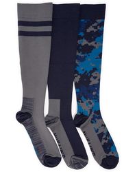 Muk Luks - Nylon Compression Knee Socks 3 Pack - Lyst