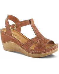 Flexus by Spring Step - Natala Wedge Sandal - Lyst