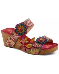 L'ARTISTE - Moai Wedge Sandal - Lyst