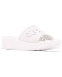 Clarks - Cloudsteppers Drift Floral Wedge Sandal - Lyst