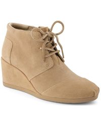 TOMS - Desert Wedge Bootie - Lyst