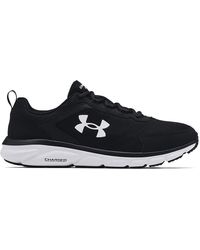 Under Armour Rubber Charged Rogue-wide (4e) Running Shoe in Black/Black  (Black) for Men | Lyst