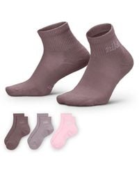 Nike - Everyday Elevated Ankle Socks 3 Pack - Lyst