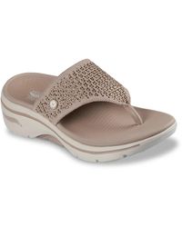Skechers - X Martha Stewart Go Walk Arch Fit 2.0 Sandal - Lyst