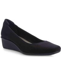 anne klein sport women's wisher fabric wedge pump