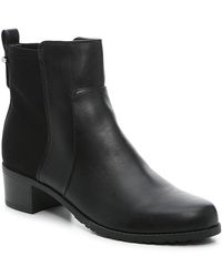 unisa black leather ankle boots