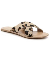 coconuts pebble sandal leopard