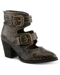 L'ARTISTE - Notched Bootie - Lyst