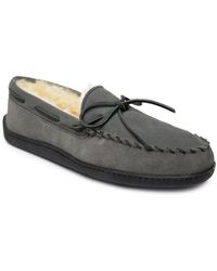 Minnetonka - Wide Width Hardsole Moccasin Slipper - Lyst