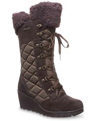 bearpaw women's hayden winter wedge boot