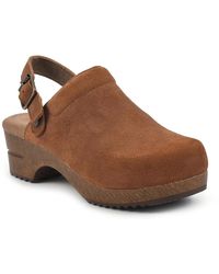 White Mountain Suede Being Clog in Dark Brown (Brown) | Lyst