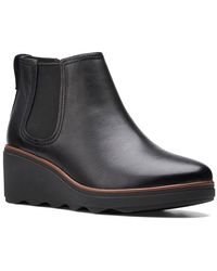 clarks ladies wedge ankle boots