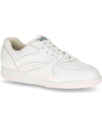 hush puppies white leather sneakers