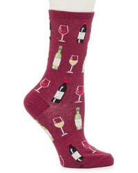 Socksmith - Fine Wine Crew Socks - Lyst