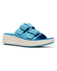 Clarks - Cloudstepper Drift Faye Wedge Sandal - Lyst