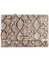 steve madden snakeskin clutch