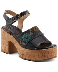L'ARTISTE - Halena Platform Sandal - Lyst