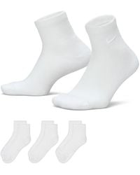 Nike - Everyday Elevated Ankle Socks 3 Pack - Lyst