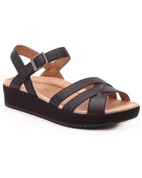 vionic violet platform sandal