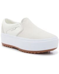 Vans - Asher Platform Slip-on Sneaker - Lyst