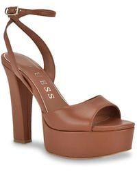 Guess - Hitten Platform Sandal - Lyst
