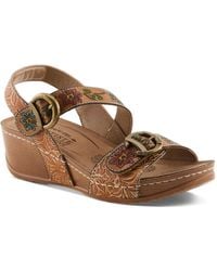 L'ARTISTE - Gotta Get Wedge Sandal - Lyst