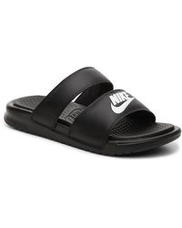 nike benassi rose gold slides