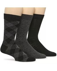 Vince Camuto - Patterned Crew Socks 3 Pack - Lyst