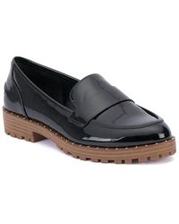 Vince Camuto Leather Golinda Penny Loafers in Black - Lyst