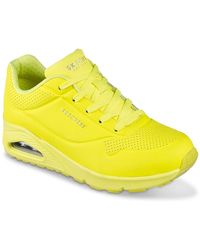 Skechers Leather Street Uno-hyped Hippie Sneaker in Pink - Save 36% | Lyst
