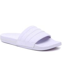 light purple adidas slides