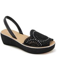 Kenneth Cole - Fine Glass Wedge Sandal - Lyst