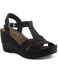 Flexus by Spring Step - Natala Wedge Sandal - Lyst