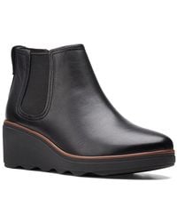 clarks artisan wedge boots