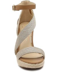 jessica simpson gold wedges