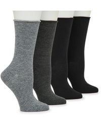 Memoi - Buttersoft Crew Socks 4 Pack - Lyst
