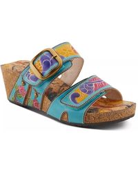 L'ARTISTE - Briseis Wedge Sandal - Lyst
