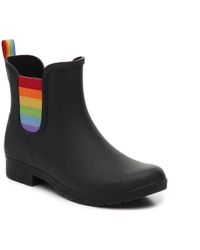 womens rainbow rain boots