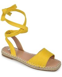 Journee Collection Emelie Espadrille Sandal - Yellow