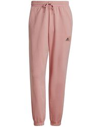 adidas Cotton Essentials Feelvivid Sweatpants in Pink for Men | Lyst