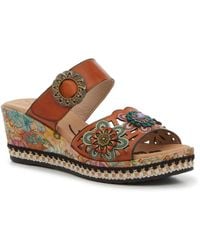 L'ARTISTE - Heartily Wedge Sandal - Lyst
