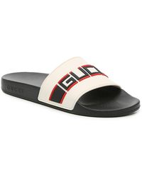 gg blooms supreme slide sandal blue